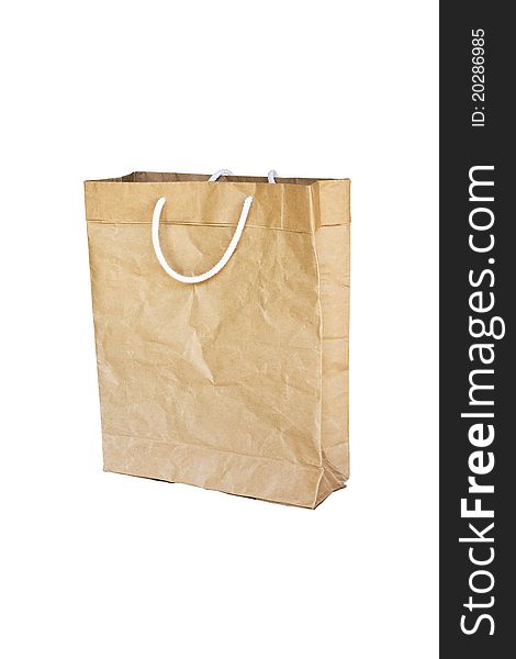 Brown Crumpled paper Bag