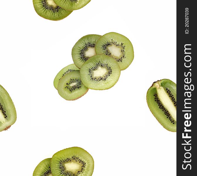 Seamless Kiwi Fruit Background