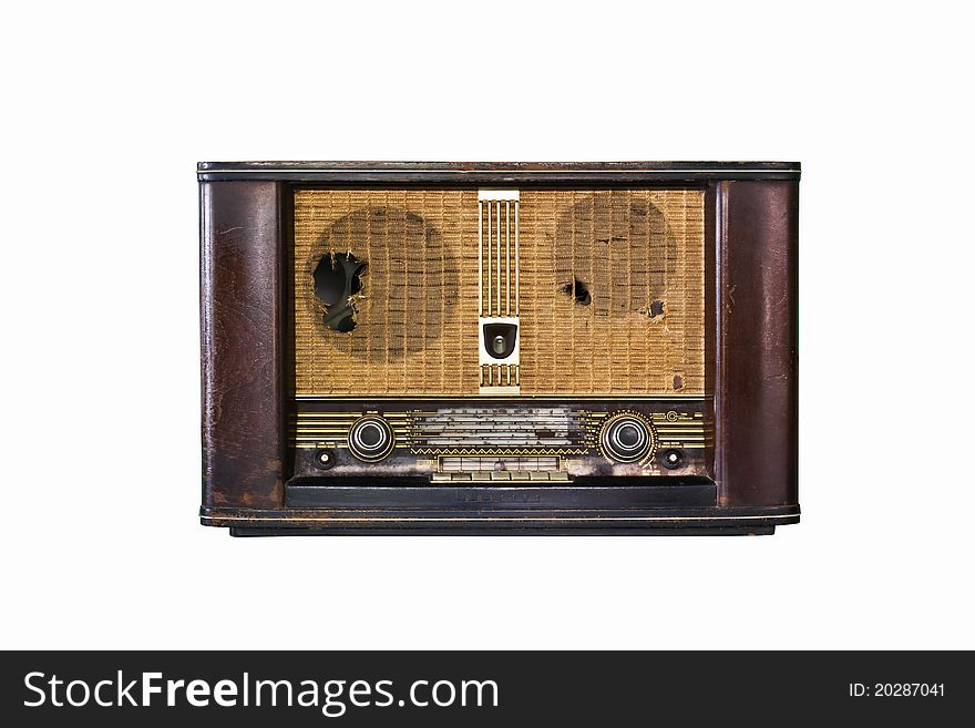 Old radio isolated