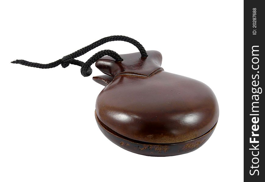Castanets On A White Background