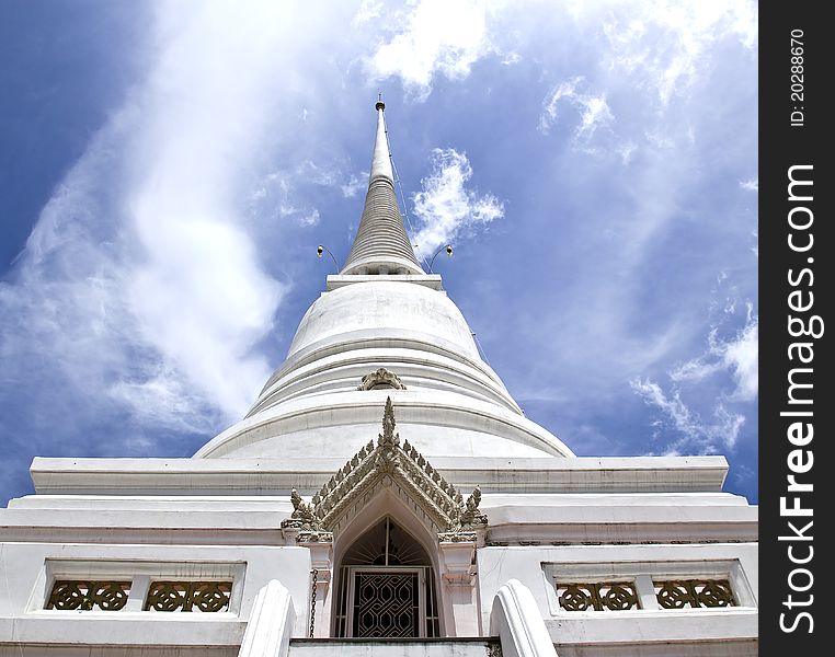 White Pagoda from Pathumwanaram temple in bangkok.