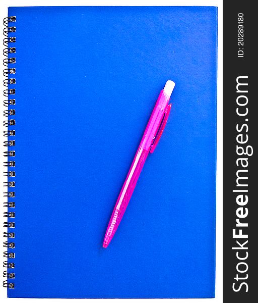 Pink Pen On The Notebook