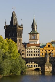 Charles Bridge And Old Town Bridge Tower Stock Photo Charles Bridge And Old Town Bridge Tower Stock Photo