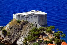 Castle In Dubrovnik Royalty Free Stock Image Castle In Dubrovnik Royalty Free Stock Image