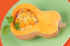 Pumpkin Risotto Royalty Free Stock Photography Pumpkin Risotto Royalty Free Stock Photography