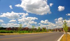 Newly Developed Houses Royalty Free Stock Photography Newly Developed Houses Royalty Free Stock Photography