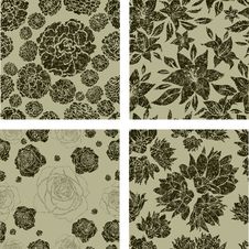 Seamless Grunge Floral Pattern Stock Photography Seamless Grunge Floral Pattern Stock Photography