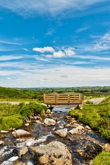 Wooden Footbridge Over A Beck Stock Photos Wooden Footbridge Over A Beck Stock Photos