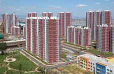 Apartment Building Royalty Free Stock Photography Apartment Building Royalty Free Stock Photography
