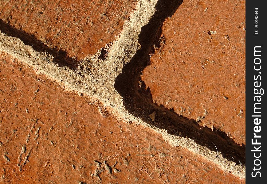 Close up of textured brick work. Close up of textured brick work