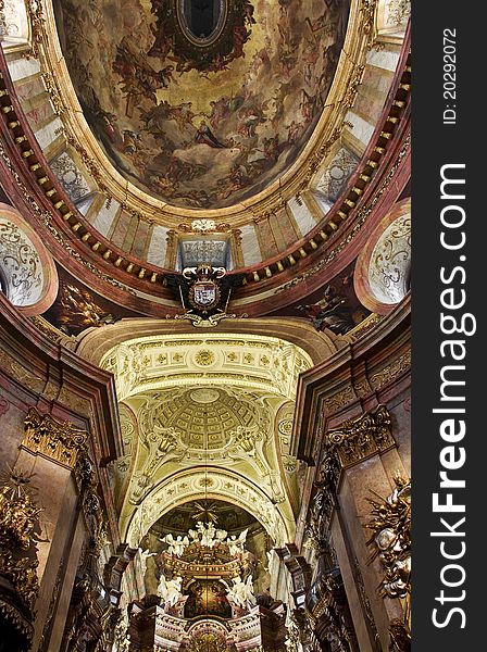 St peter's church dome, vienna. St peter's church dome, vienna