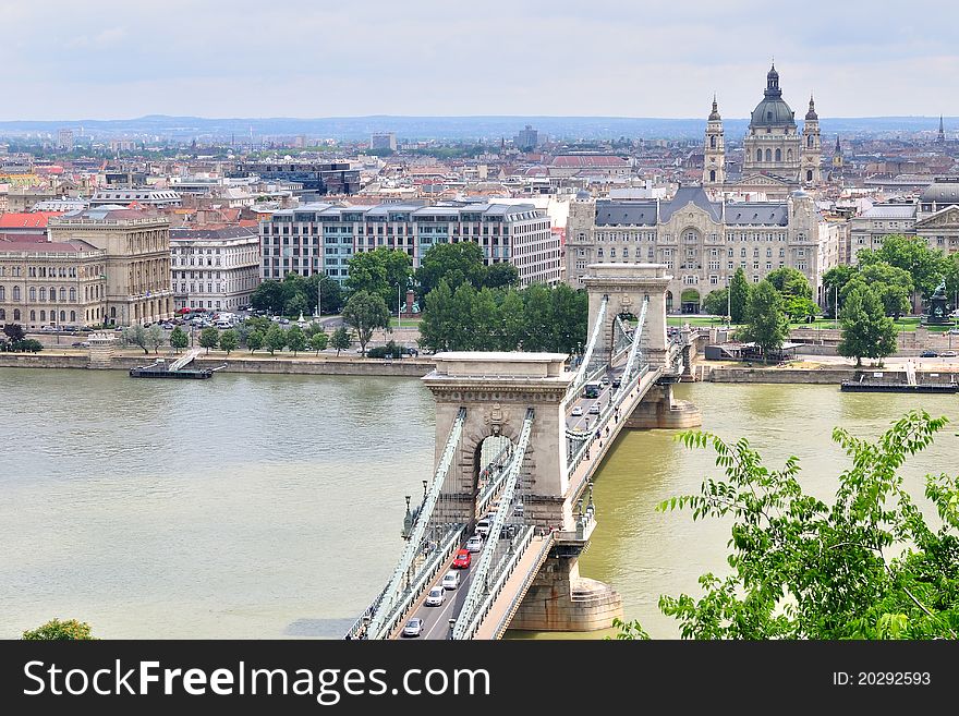 Budapest With Chain Bridge