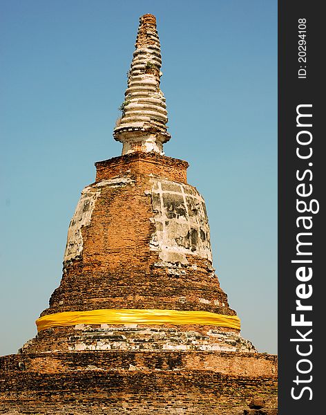 Stupa of Maheyong measure, Ayutthaya, Thailand