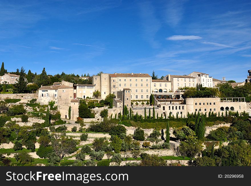 The beautiful french village of Gordes France. Overlooks the Luberon Valley