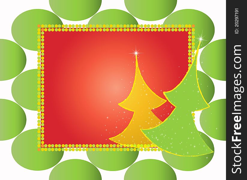 Christmas card gift background  illustration