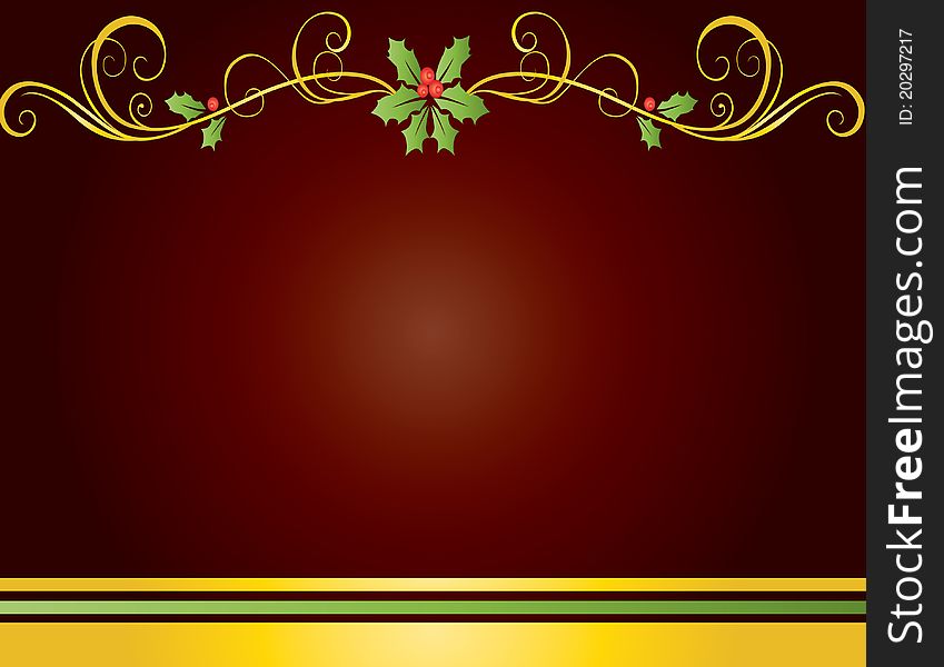 Christmas card gift background  illustration