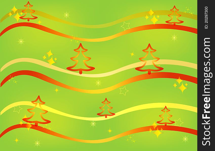 Christmas card gift background  illustration