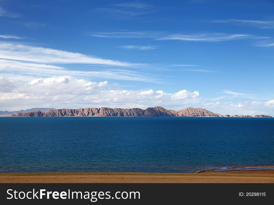 Beautiful Plateau Lake under blue sky. Beautiful Plateau Lake under blue sky