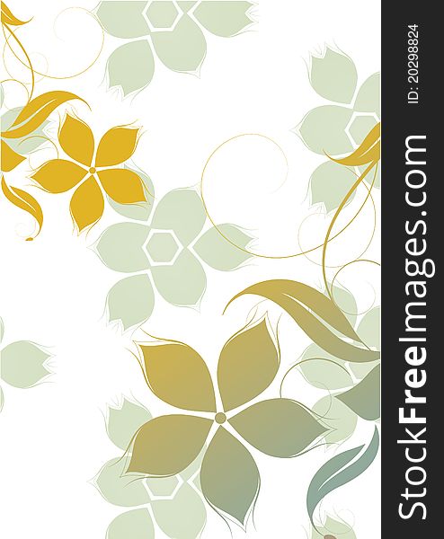 Abstract flowers background with place for your text