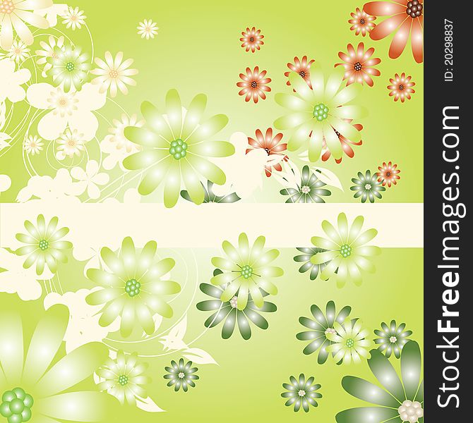 Abstract Flowers Background