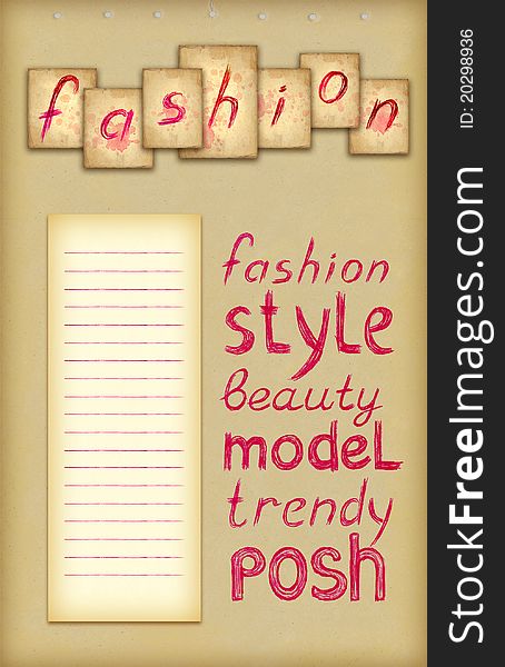 Pink fashion background with text