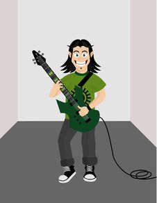 Guitar Player Stock Image