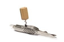 Knife With Corkscrew Royalty Free Stock Photography