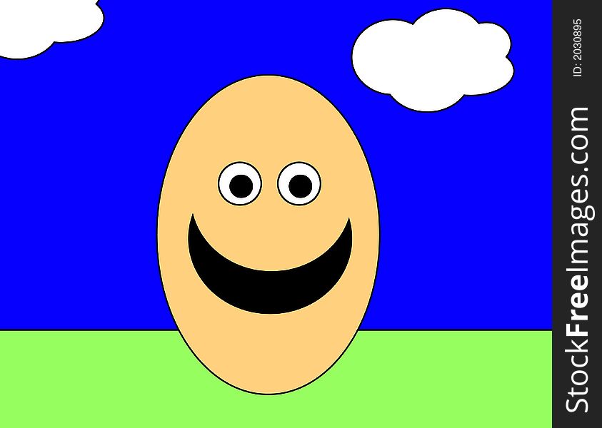 A simple toon based image of a egg man, this image is suitable for images relating to Easter and food. A simple toon based image of a egg man, this image is suitable for images relating to Easter and food.