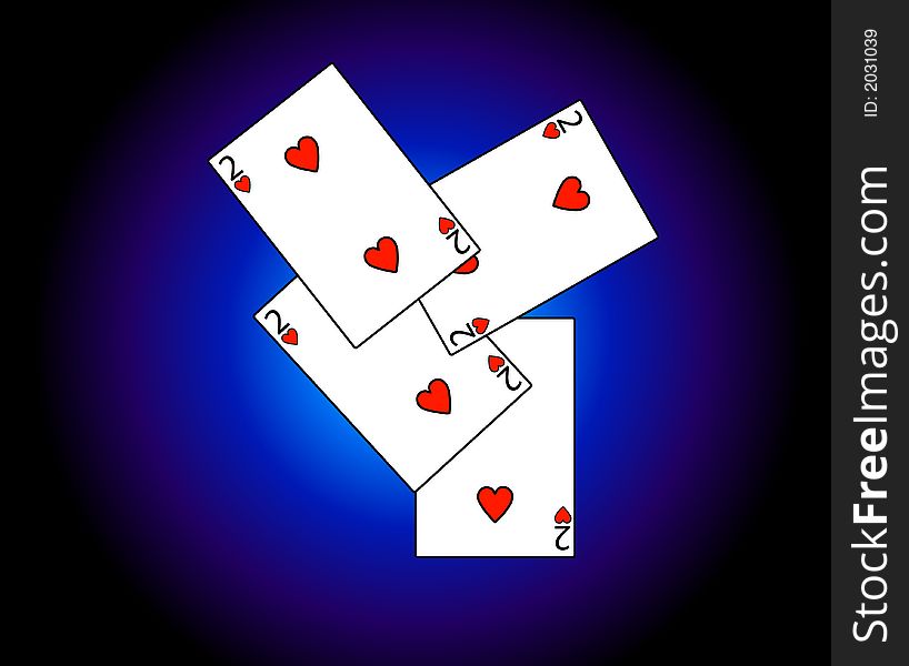 A computer created set of playing cards. A computer created set of playing cards.