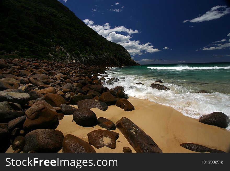 One of the beaches at Port Stephens area, Australia. One of the beaches at Port Stephens area, Australia.