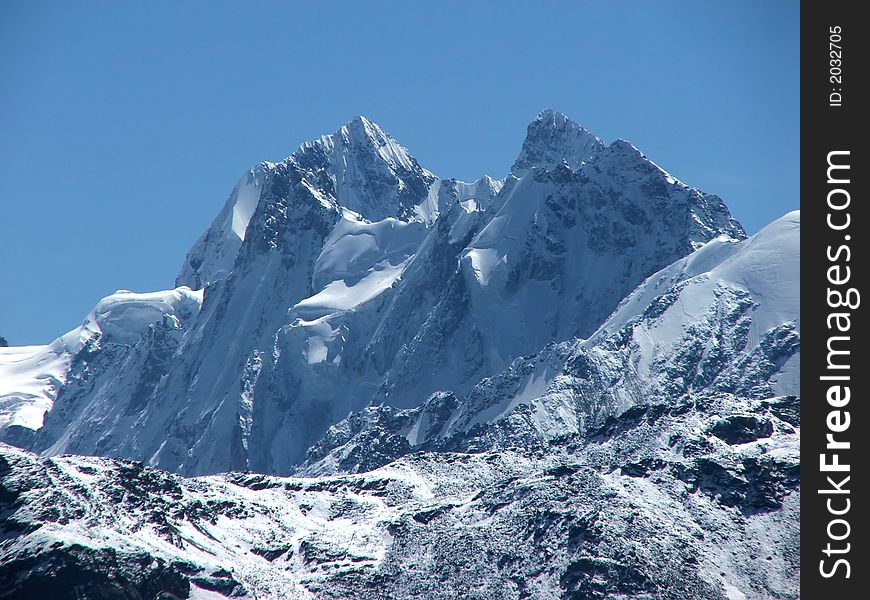 Mount USHBA (4710m),climbers dream.Caucasus.