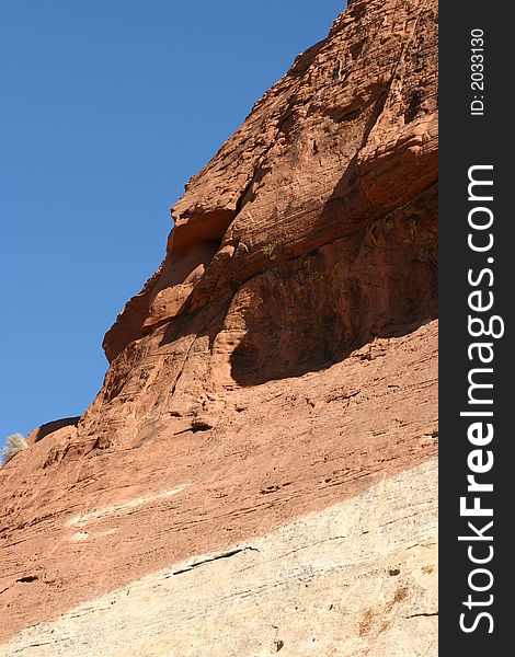 Red Mountain And Sky