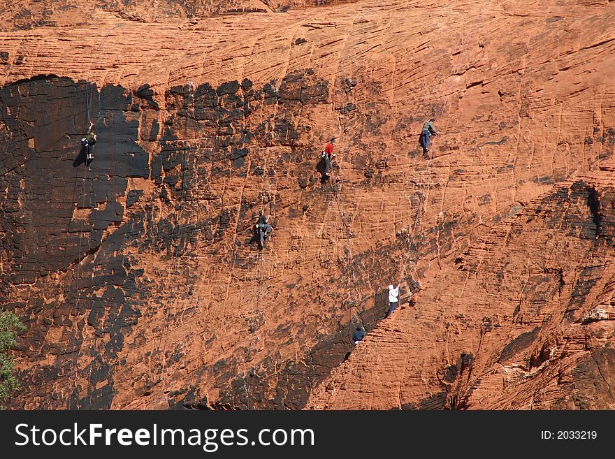 Rock climbers at Red Rock