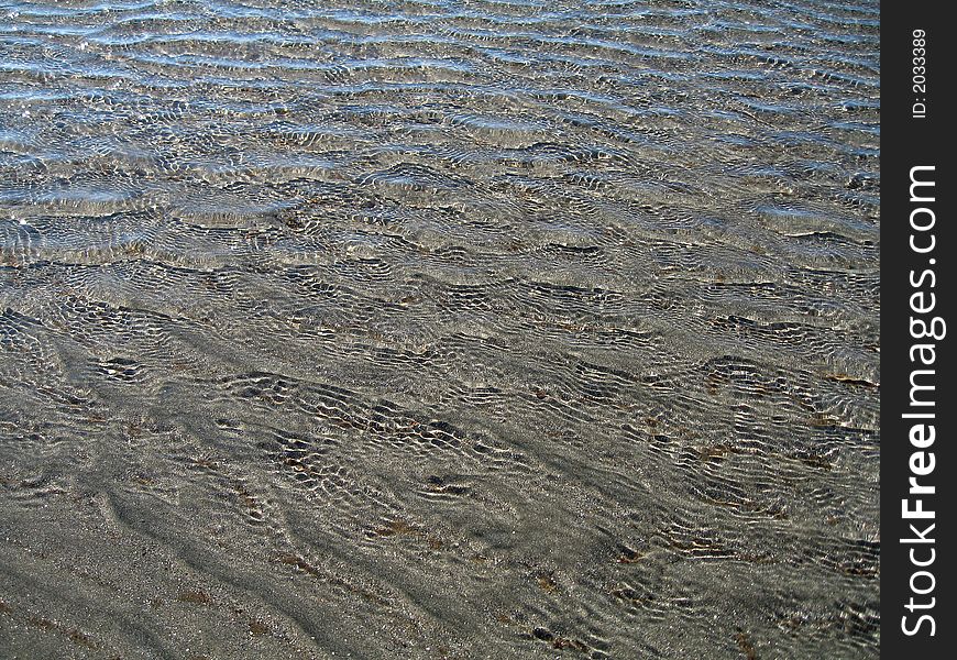 Ripples on the surface of the water. Ripples on the surface of the water