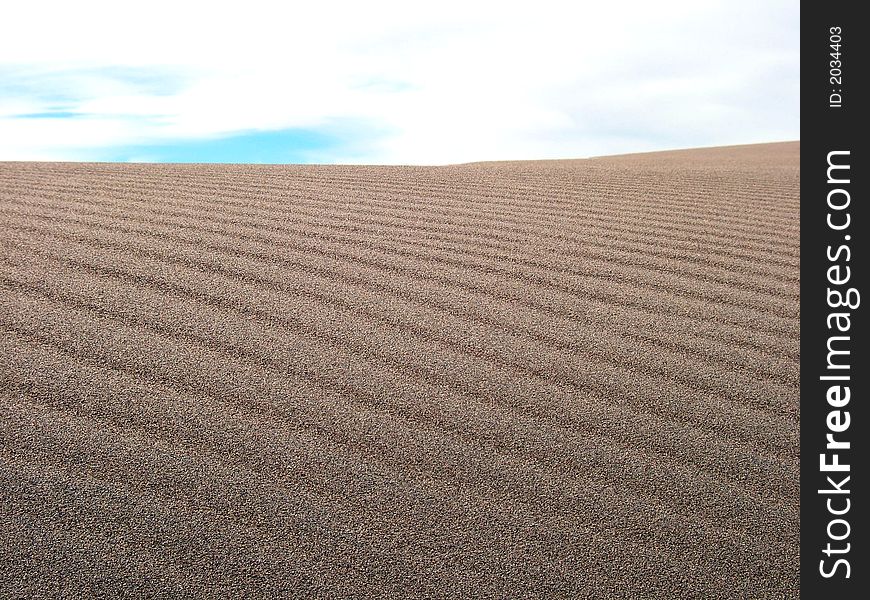 Colorado Sand Dunes, Ripples in the sand. Colorado Sand Dunes, Ripples in the sand