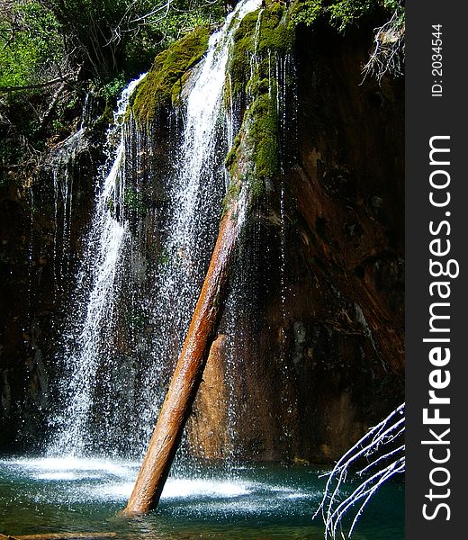 Hanging Lake Waterfall in Colorado. Hanging Lake Waterfall in Colorado