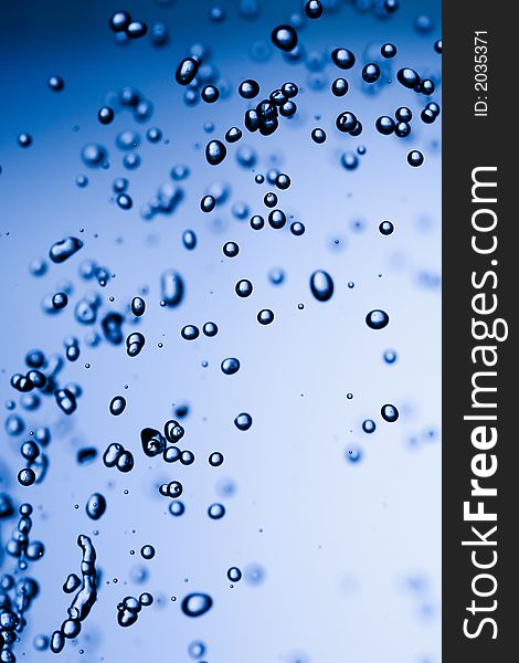 The abstract Blue water splash background