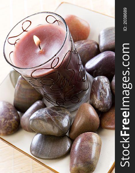 A New Candle Set Amongst Stone