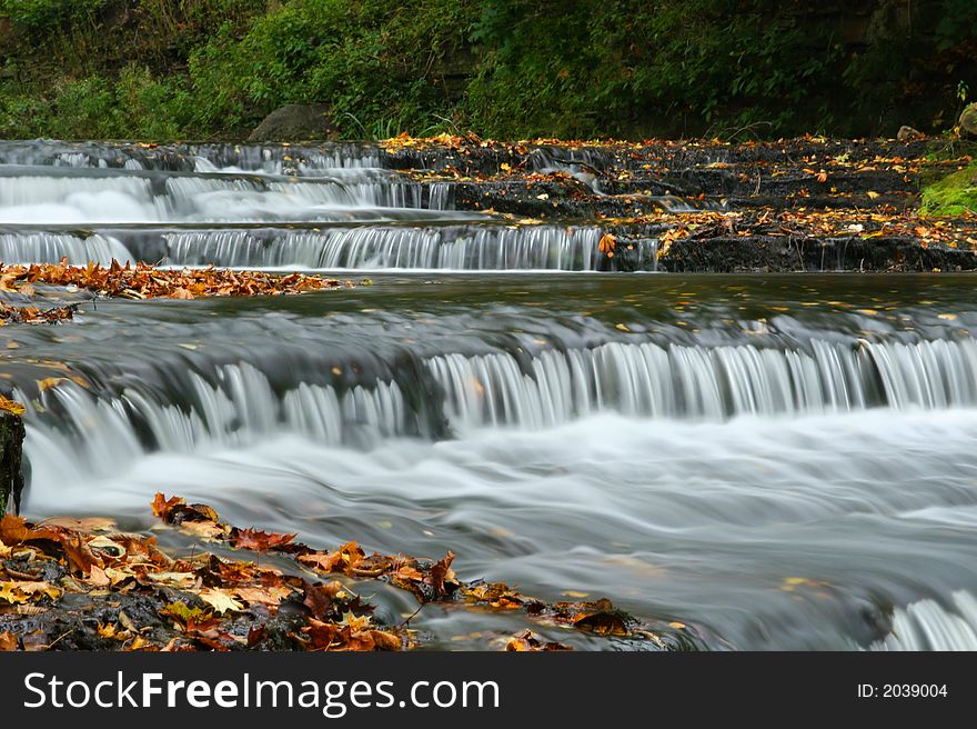 Autumn Waterfall In Estonia