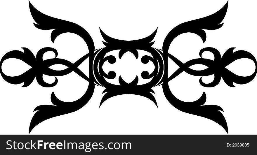 Scroll, cartouche, decor, vector illustration. Scroll, cartouche, decor, vector illustration