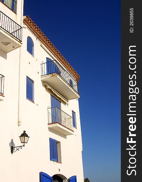 Typical house of the town of Cadaques, Catalonia, Spain, Europe. Typical house of the town of Cadaques, Catalonia, Spain, Europe