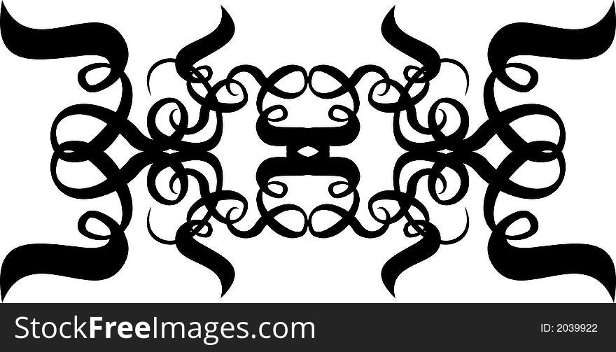 Scroll, cartouche, decor, vector illustration. Scroll, cartouche, decor, vector illustration