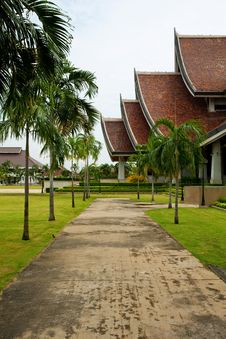 Walkway In Temple Royalty Free Stock Photography Walkway In Temple Royalty Free Stock Photography