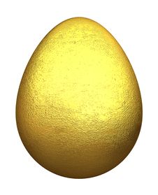Golden Egg Stock Photo