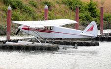 Seaplane Parked At The Dock. Stock Photos Seaplane Parked At The Dock. Stock Photos