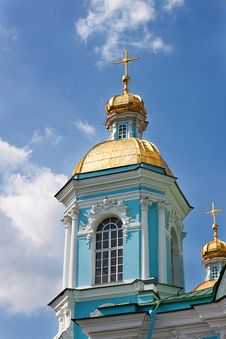 St. Nicholas Cathedral In Saint-Petersburg, Russia Stock Photo