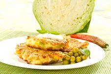 Cabbage Pancakes Royalty Free Stock Image Cabbage Pancakes Royalty Free Stock Image