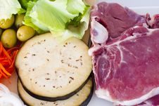 Raw Beef Fillet With Vegetables Stock Images Raw Beef Fillet With Vegetables Stock Images