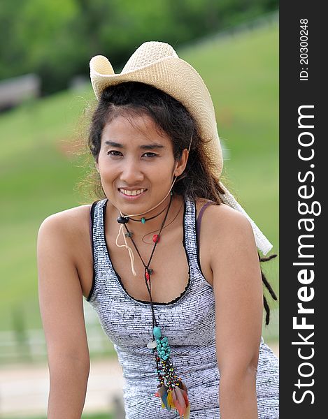 Asia Regge Woman Cowboy Thailand