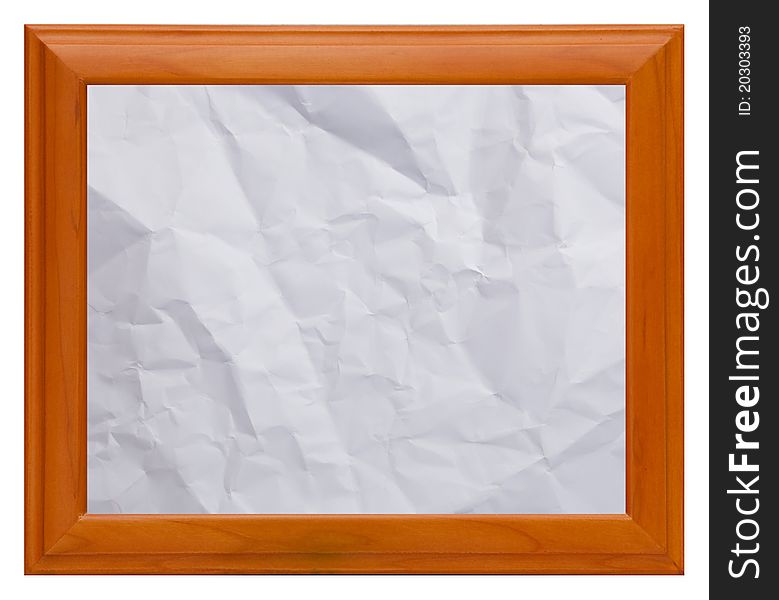 Isolate Wooden frame as background